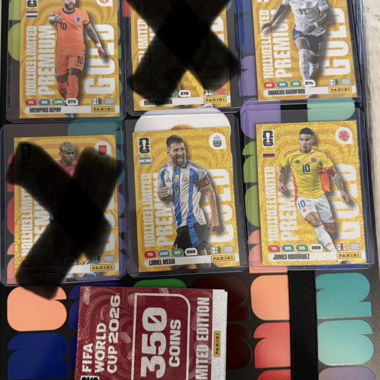 Panini World Cup 2026 Gold cards 