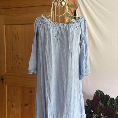 Light Blue Off-Shoulder Dress