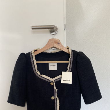 Sandro tweed top
