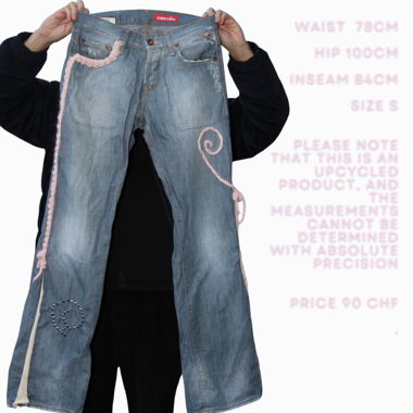 Denim Y2K rigenerato carino