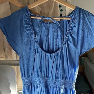 Abito Estivo Blu con Vita Elastica