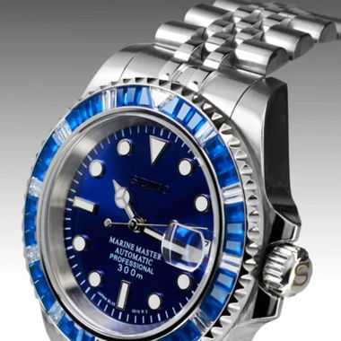 Seikmod Master Blue Gem – NH35 Automatik – 40mm