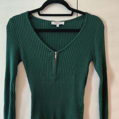 leichter Strickpullover Morgan Tannengrün Gr. S