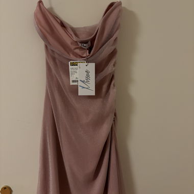 Abito da sera rosa con glitter, Taglia 40