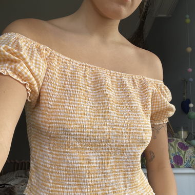 gingham top