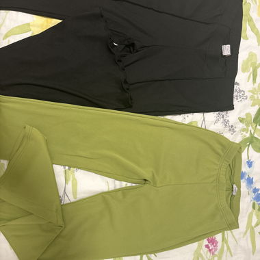 Pantalons longs vert et noir