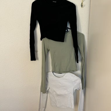 3er Set Longsleeve Grösse S 