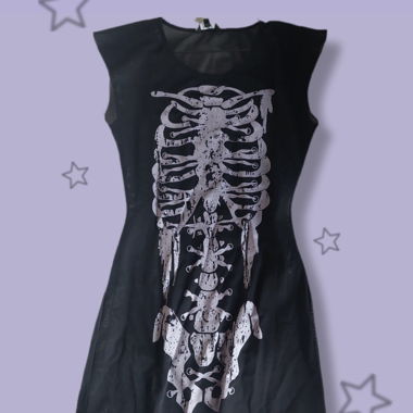 squeleton mesh dress 