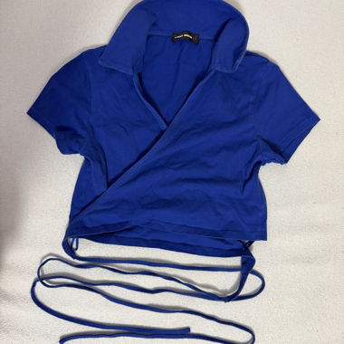 Blaues Wickeltop von Tally Weijl