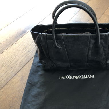 Armani Ledertasche