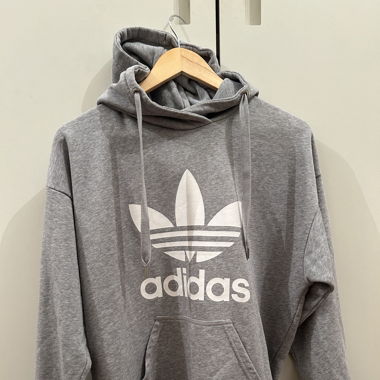 grauer Adidas Hoodie