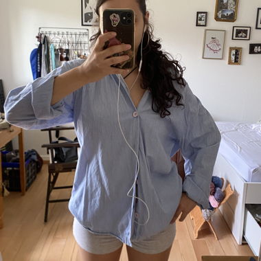 Camicia oversize a righe