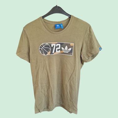Adidas T-Shirt khakigrün Grösse L