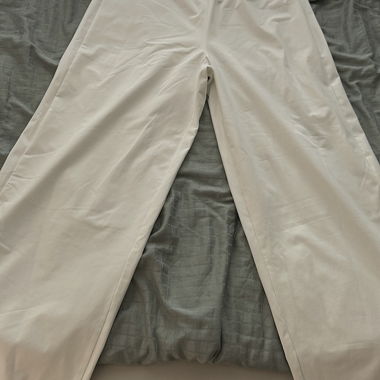 Loose White Trousers