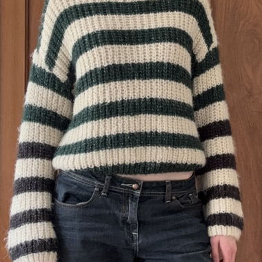 Pull en maille à rayures