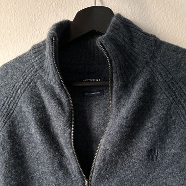 McNeal 100% Lammwolle Pullover dunkelblau