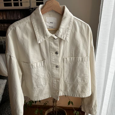 Weisse Jeansjacke, ungetragen