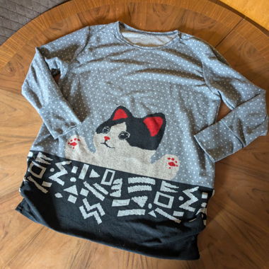 Katzen-Strickpullover
