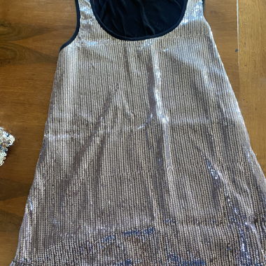 Paillettiertes ärmelloses Top