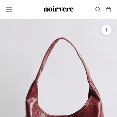 Noirevere rote faux leather Tasche