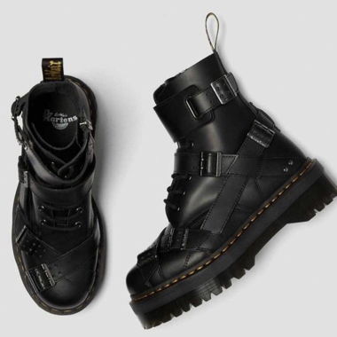 Stivaletti con plateau Dr. Martens
