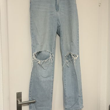 Light Blue Jeans with Rips