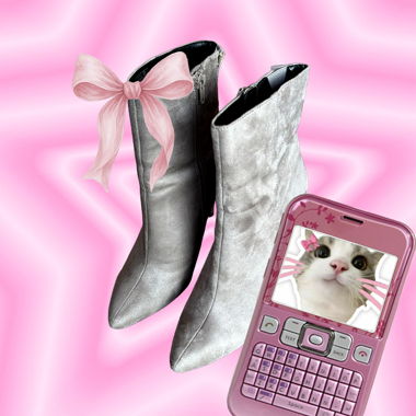 Silver High-Heel Ankle Boots