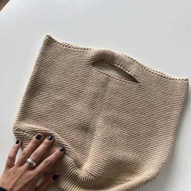 cute knitted bag
