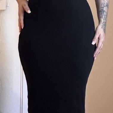 Robe maxi noire taille M