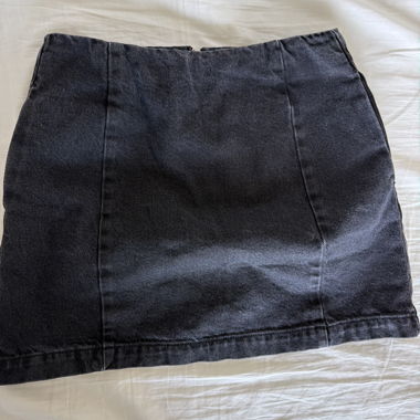 Gonna mini Topshop in denim scuro