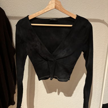Crop-top noir Tally Weijl S