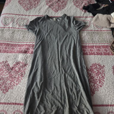 Robe longue grise Zara