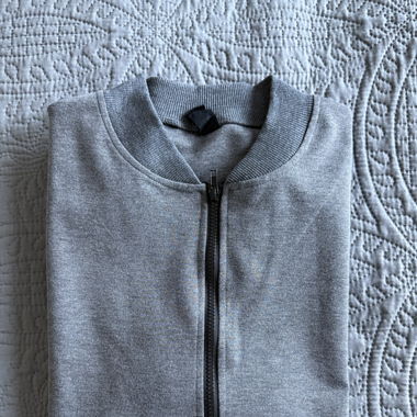 Sweatshirt mit Reißverschluss - Größe XL - Grau