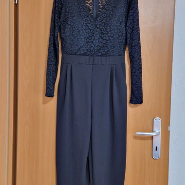 Overall/Jumpsuit/Combinaison – Schwarzer Langarm