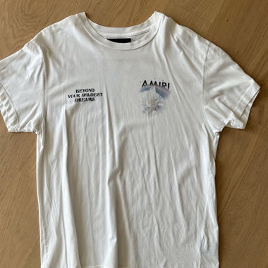 T-shirt AMIRI blanc - porté une fois - taille oversize