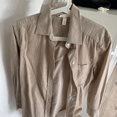 H&M Cordhemd beige