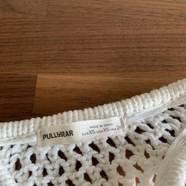 Pull & Bear Strand Kleid / weiss