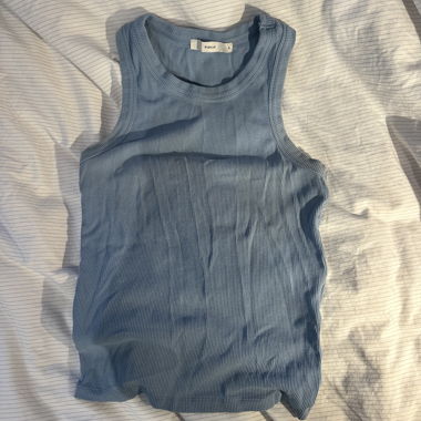 plain blaues tank top