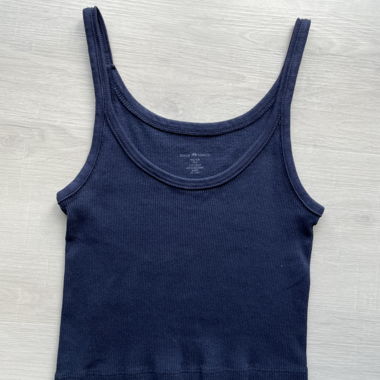 blaues Brandy-Top