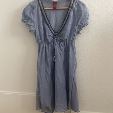 Top lungo azzurro chiaro