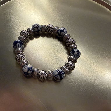 Bracciale elasticizzato con perline