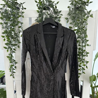 Wickelkeid schwarz/glitzer