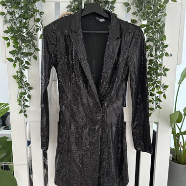 Wickelkeid schwarz/glitzer