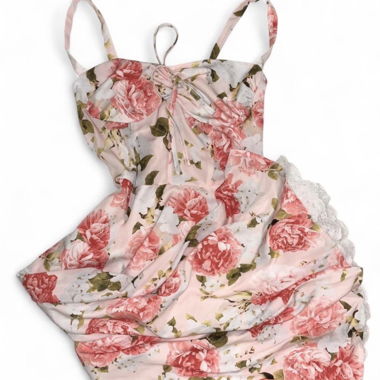 Robe midi corset florale
