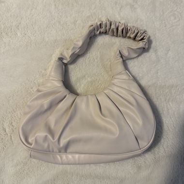 Beige Schultertasche