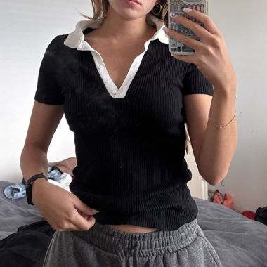 Top Polo a Coste Zara