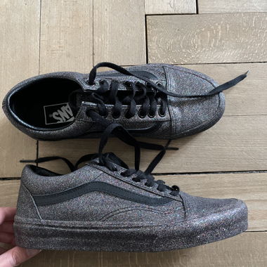 sparkly Vans 38.5