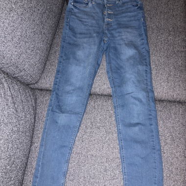 Jeans blu vita alta