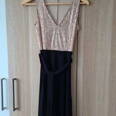 Robe de soirée à paillettes Gr. 34, neuve