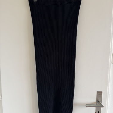 ARKET pleated knitwear midi skirt